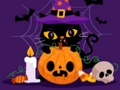 Cluiche Jigsaw Cait Grumpy Oíche Shamhna  ar líne