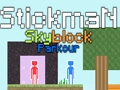 Cluiche Cluiche Stickman Skyblock Parkour ar líne  ar líne
