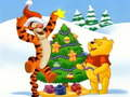 Cluiche Cluiche Winnie an Pooh Nollag Jigsaw Puzzle  ar líne