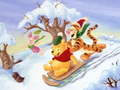 Cluiche Cluiche Winnie an Pooh Nollag Jigsaw Puzzle 2  ar líne