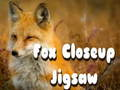 Cluiche Jigsaw Closeup Sionnach  ar líne