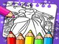 Cluiche Cinderella leabhar dathúcháin  ar líne