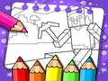 Cluiche Minecraft leabhar dathúcháin  ar líne