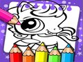 Cluiche Leabhar Dathúcháin Littlest Pet Shop  ar líne
