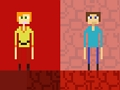 Cluiche Stickman Steve vs Alex Nether ar líne