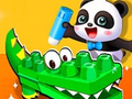 Cluiche Cluiche Líne Puzal Ainmhithe Babaí Panda  ar líne