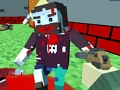 Cluiche Zombie cogadh gunna blocky  ar líne