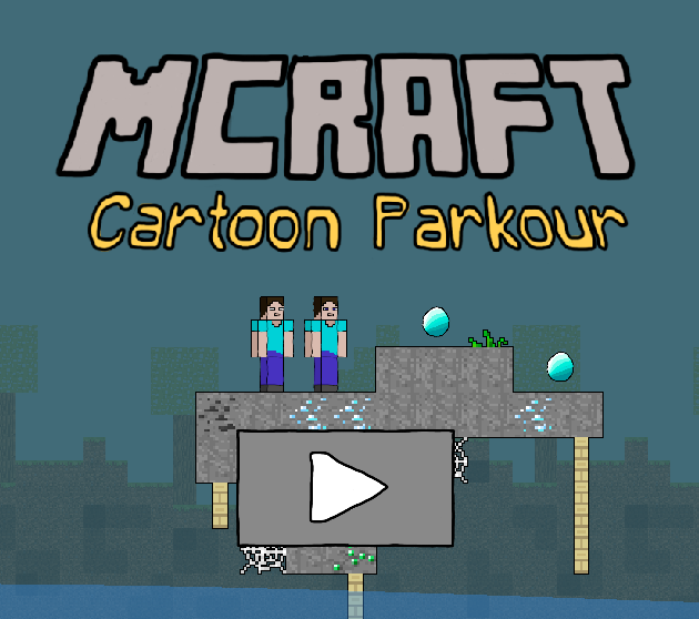 Cluiche Cluiche Parkour Cartoon Mcraft  ar líne