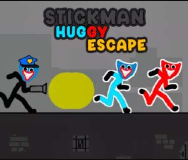 Cluiche Cluiche Líne Stickman Huggy Escape  ar líne