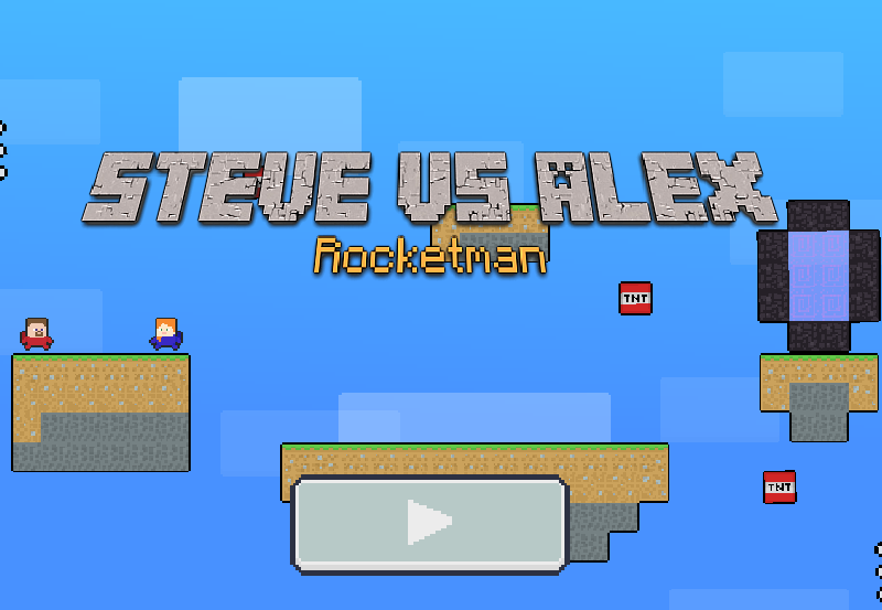 Cluiche Steve vs Alex Rocketman ar líne