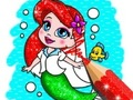 Cluiche Leabhar Dathúcháin: Mermaid  ar líne