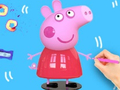 Cluiche Leabhar Dathúcháin: Peppa Muc  ar líne