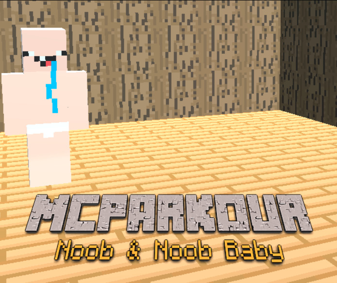 Cluiche MC Parkour Noob agus Noob Leanbh ar líne