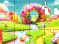 Cluiche Puzal Jigsaw: Candy World  ar líne
