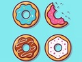 Cluiche Leabhar Dathúcháin: Donuts  ar líne