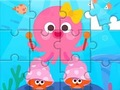 Cluiche Puzal Jigsaw: Octopus gleoite  ar líne