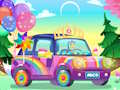 Cluiche Cluiche Decor Rainbow Car  ar líne