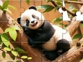 Cluiche Puzal Jigsaw: Panda ar Chrann  ar líne