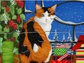 Cluiche Puzal Jigsaw: Cat Nollag  ar líne