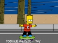 Cluiche Bart Simpson Skateboarding  ar líne