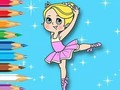 Cluiche Leabhar Dathúcháin: Cailín Ballet  ar líne