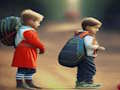 Cluiche Jigsaw Picture Puzzle Ar Ais Ar Ais Ar Scoil  ar líne