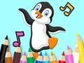 Cluiche Leabhar Dathúcháin: Dancing Penguin  ar líne