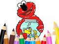 Cluiche Leabhar Dathúcháin: Elmo Cara Nua  ar líne