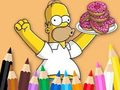 Cluiche Leabhar Dathúcháin: Simpson Donut  ar líne