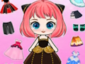 Cluiche Cluiche Chibi Doll Gúna Suas DIY  ar líne