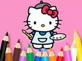Cluiche Leabhar Dathúcháin: Hello Kitty Péinteáil  ar líne
