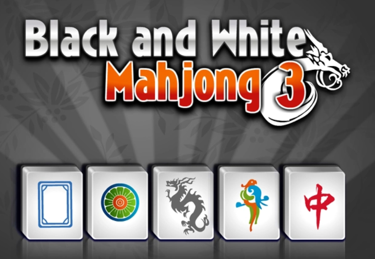 Cluiche Mahjong dubh agus bán 3 saor in aisce  ar líne