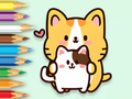 Cluiche Leabhar Dathúcháin: Hugging Cat  ar líne