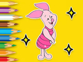 Cluiche Leabhar Dathúcháin: Piglet With Balún  ar líne