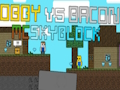 Cluiche Obby vs Bagún: MCSkyblock  ar líne