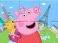 Cluiche Puzal Jigsaw: Taisteal Peppa Timpeall  ar líne