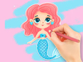 Cluiche Leabhar Dathúcháin: Ag baint taitnimh as Mermaid  ar líne