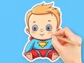 Cluiche Leabhar Dathúcháin: Super Baby gleoite  ar líne