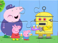 Cluiche Puzal Jigsaw: Peppa Robot  ar líne