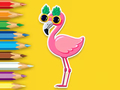 Cluiche Leabhar Dathúcháin: Flamingo  ar líne