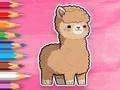 Cluiche Leabhar Dathúcháin: Alpaca gleoite  ar líne