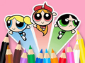 Cluiche Leabhar Dathúcháin: The Powerpuff Girls  ar líne