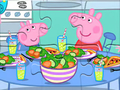 Cluiche Puzal Jigsaw: Am Dinnéar Peppa  ar líne