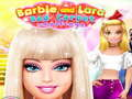Cluiche Barbie agus Lara Dúshlán Cairpéad Dearg  ar líne