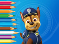 Cluiche Leabhar Dathúcháin: Paw Patról Chase  ar líne