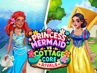 Cluiche Princess Cottage Core vs Mermaid Core Iomaitheoirí  ar líne