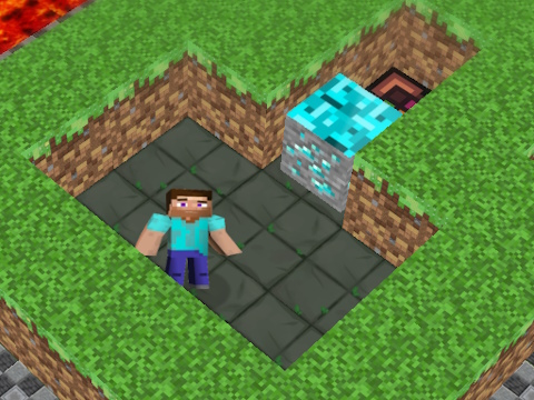 Cluiche Cluiche MineBlocks 3D Maze  ar líne