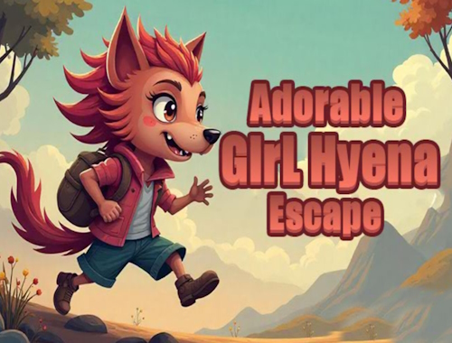 Cluiche Cluiche Líne Cailín Adorable Hyena Escape  ar líne