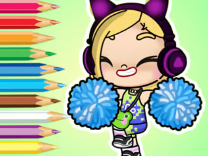 Cluiche Leabhar Dathúcháin: Avatar World Cheerleader  ar líne