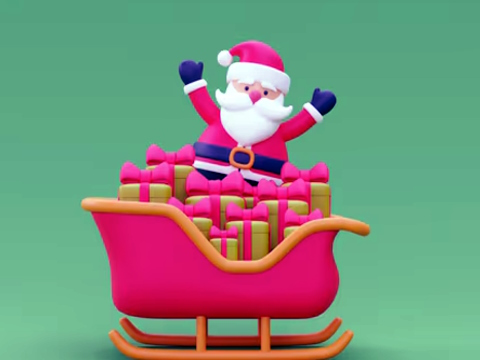 Cluiche Cluiche Rothaí Sledge Nollag 3D ar líne  ar líne